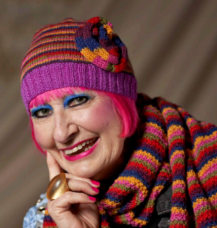 Zandra Rhodes Hayley knit & crochet hat patterns
