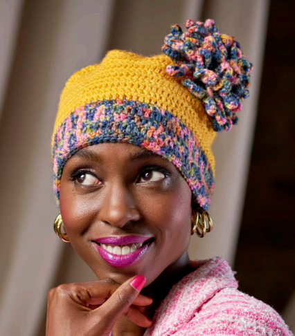 Zandra Rhodes Hayley knit & crochet hat patterns