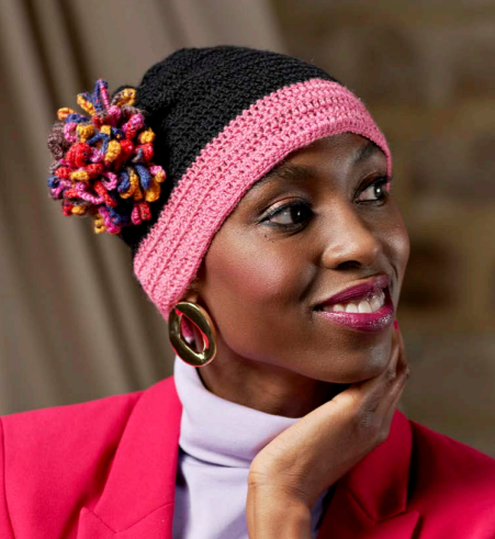 Zandra Rhodes Hayley knit & crochet hat patterns