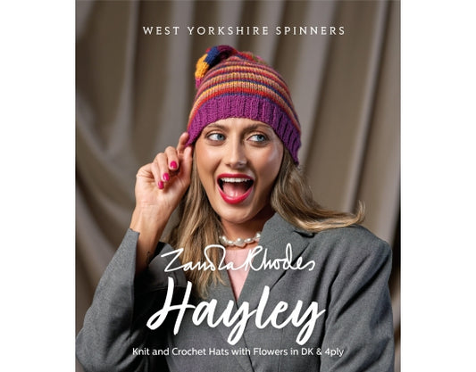 Zandra Rhodes Hayley knit & crochet hat patterns