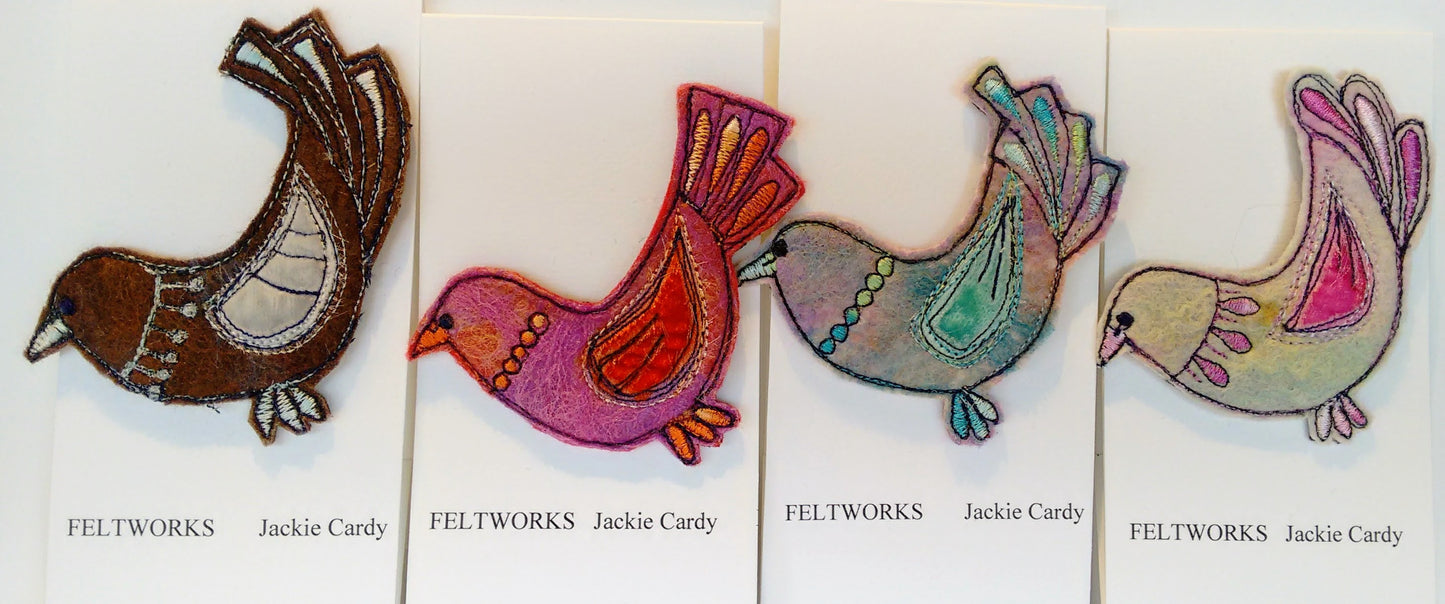 Feltworks brooch