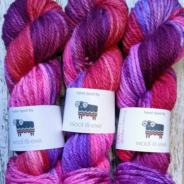 Hand dyed Merino chunky