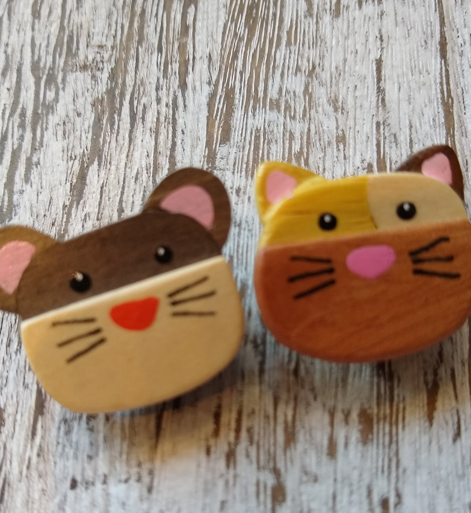 Hand crafted wood buttons