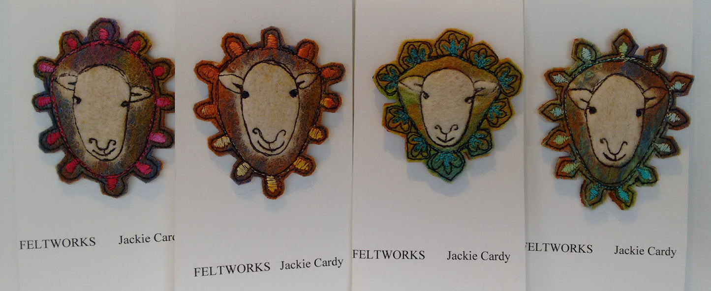 Feltworks brooch