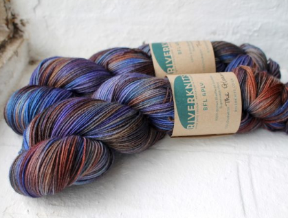 RiverKnits hand-dyed 4 ply