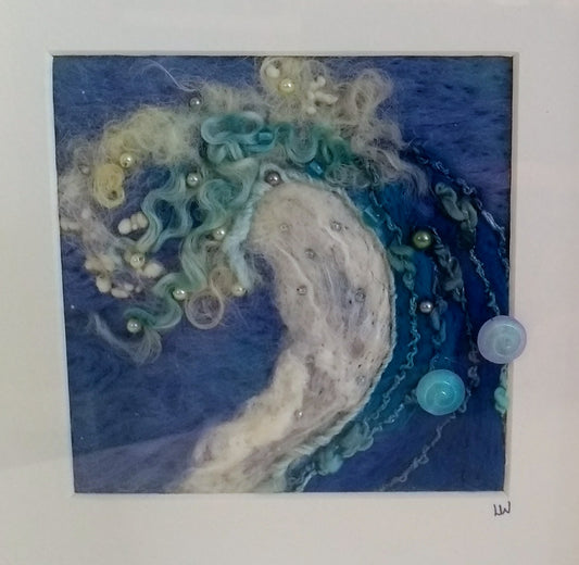 Catch a wave needle felting adventure