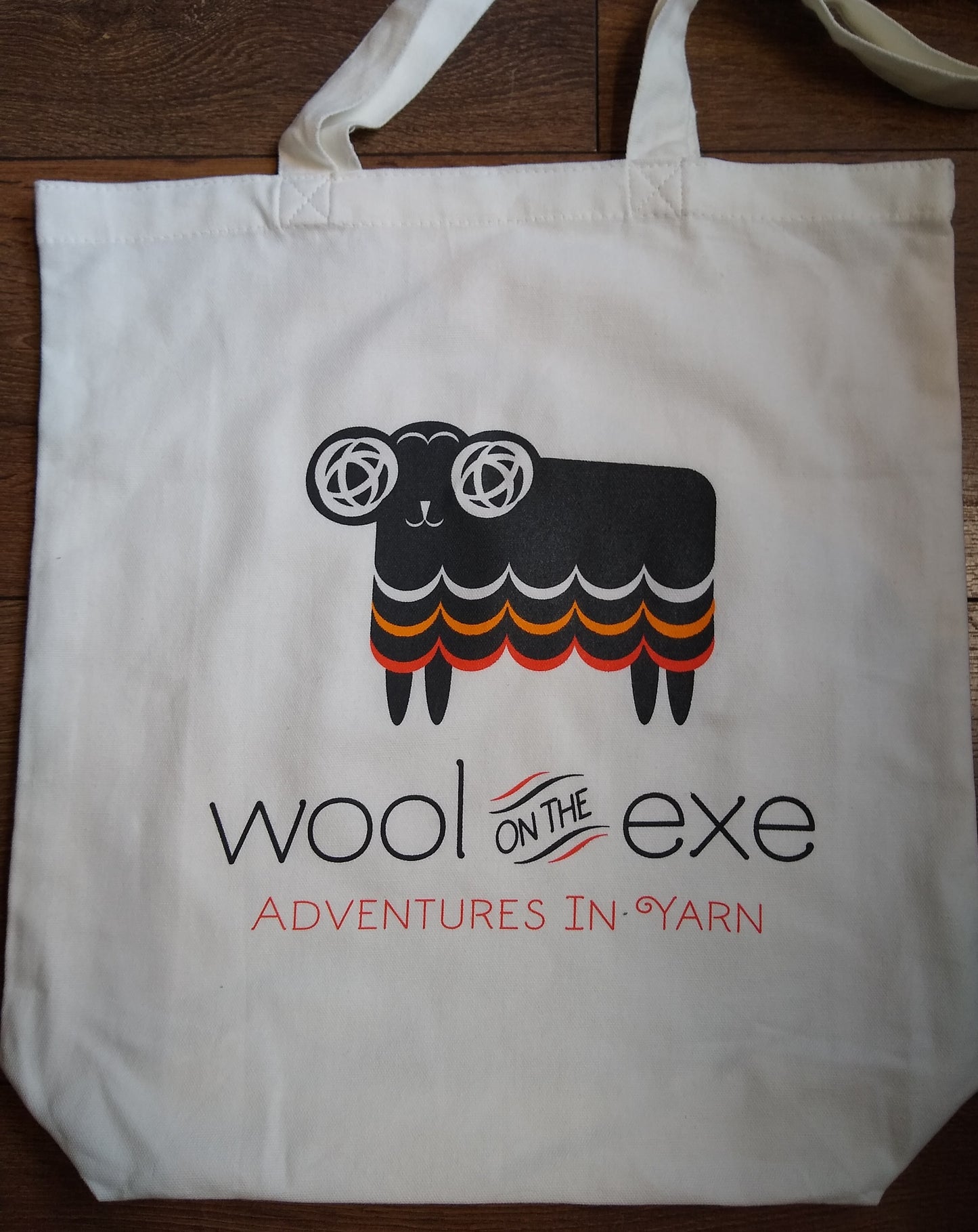 Wool on the Exe project/market bag